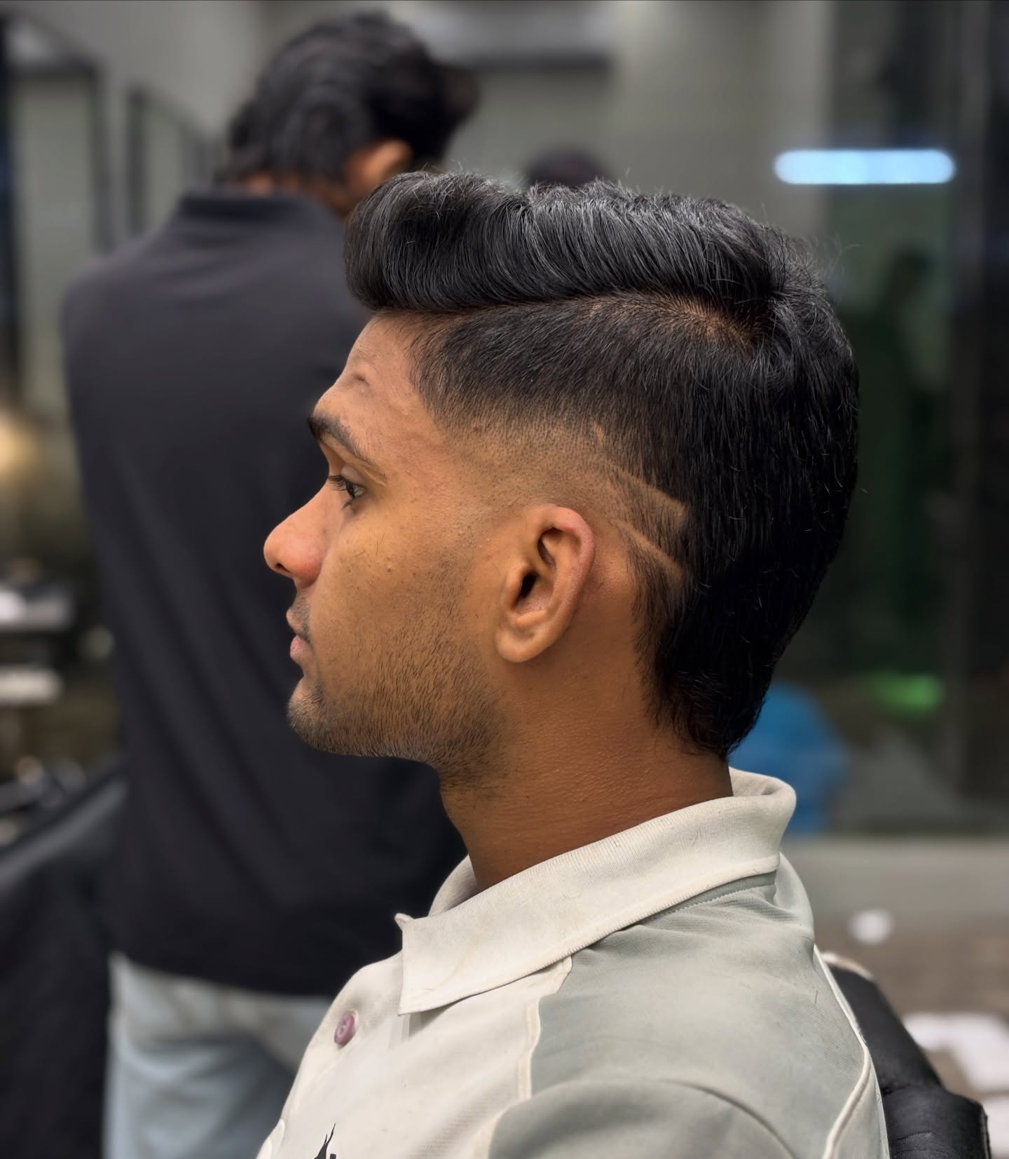Side-part undercut