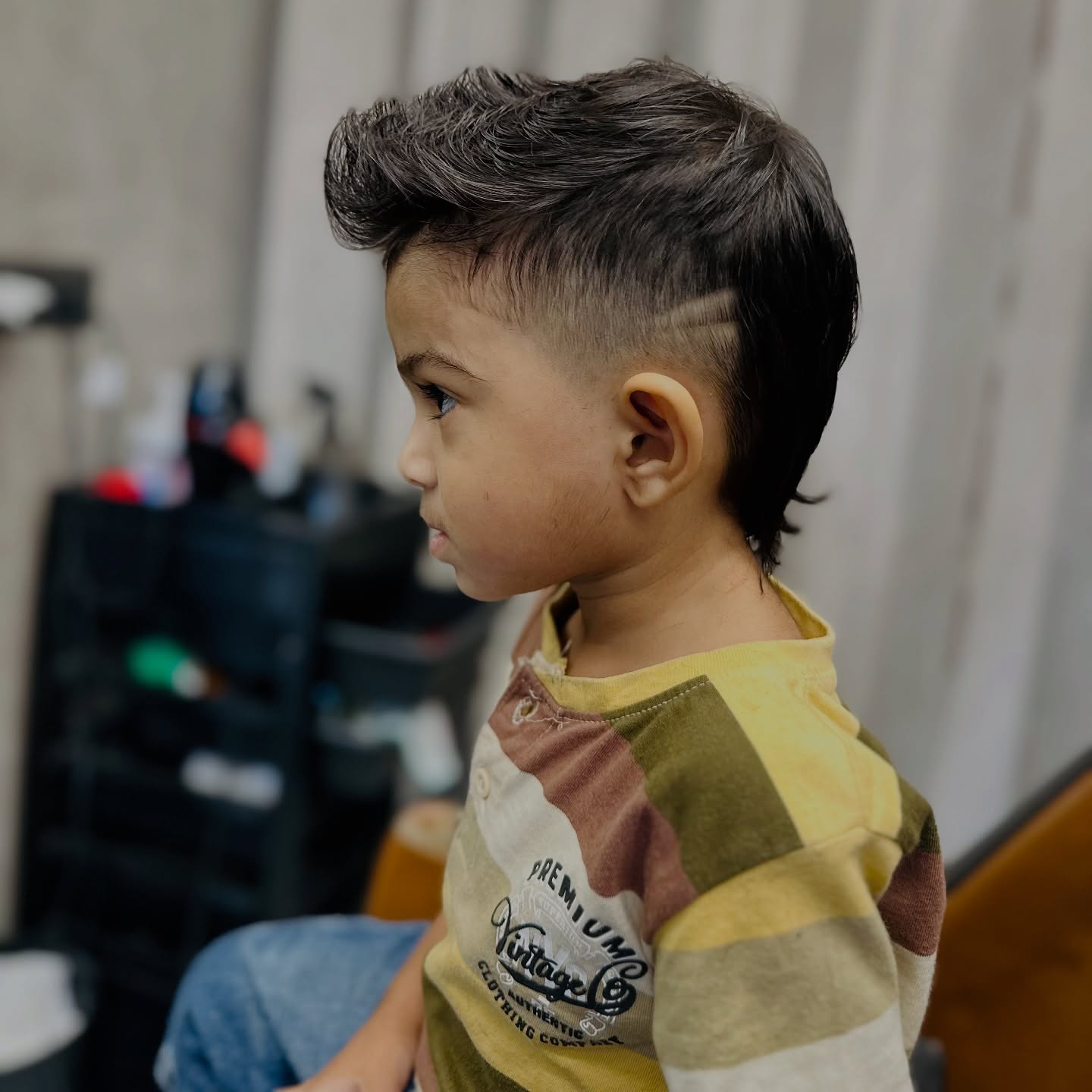Kid's mullet cut